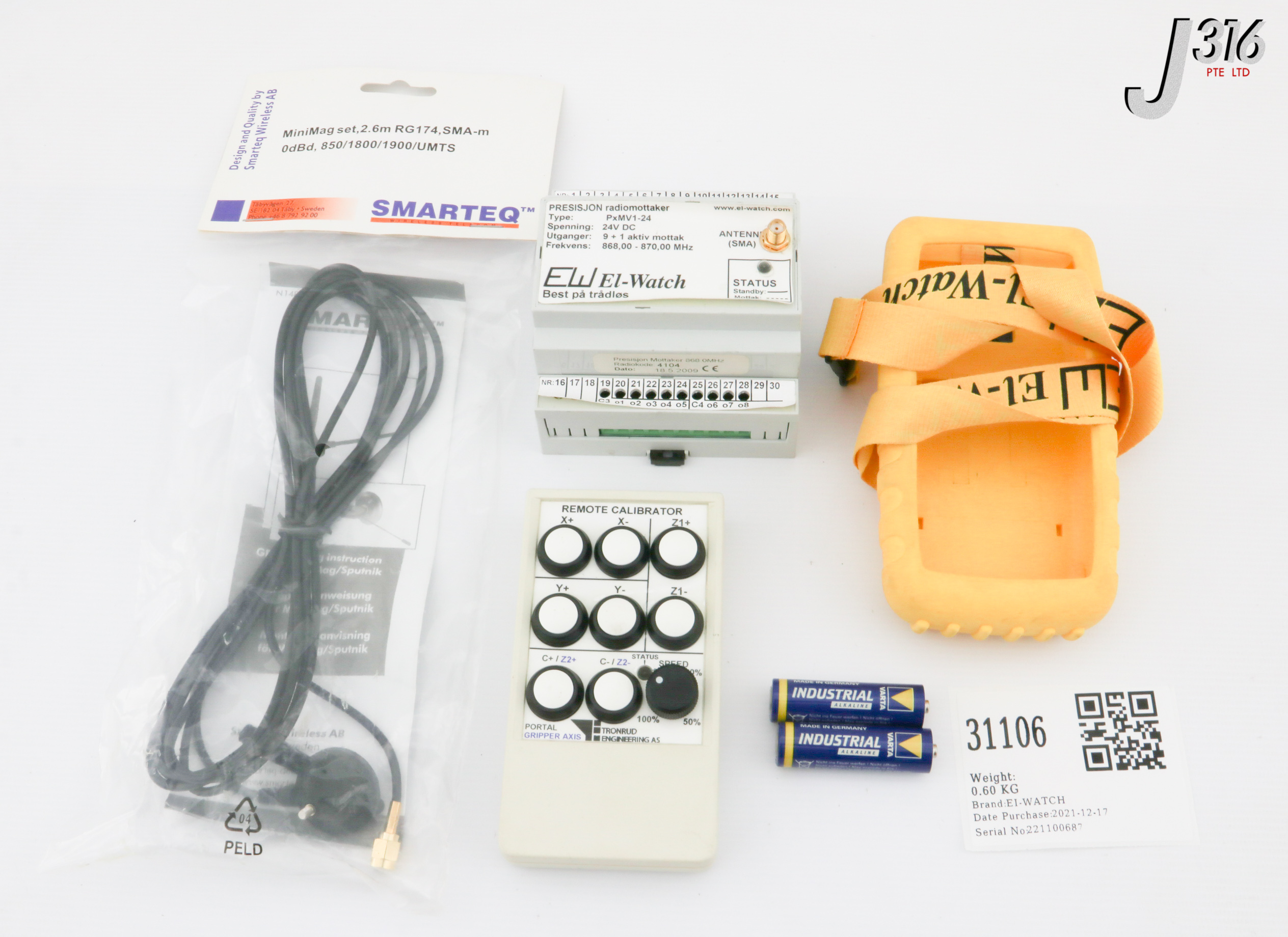 S.O様 31106 EI-WATCH PRECISION RADIO RECEIVER 24VDC W/ REMOTE CALIBRATOR